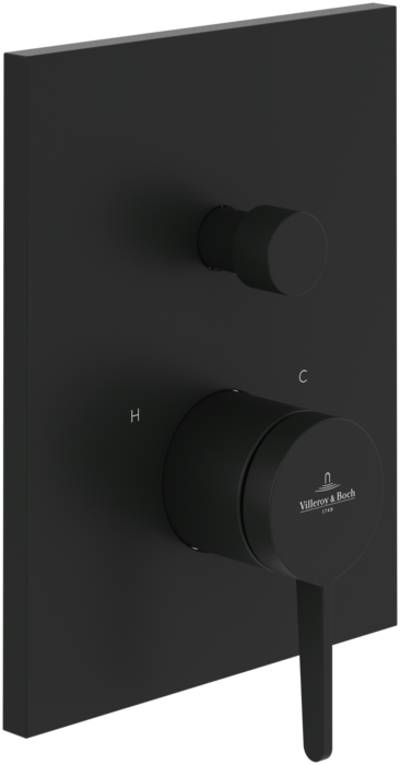 Смеситель для душа Villeroy & Boch Conum встраиваемый матовый черный TVT127001000K5