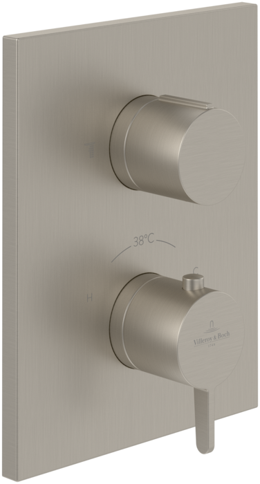 Термостат для душу Villeroy & Boch Conum вбудований матовий нікель TVS12700100064