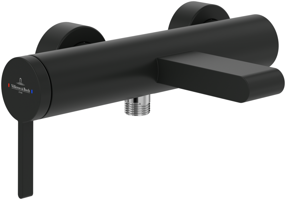 Смеситель для ванной Villeroy & Boch Dawn однорычажный матовый черный TVT106501151K5