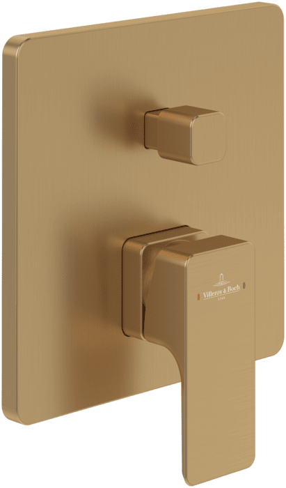 Смеситель для душа Villeroy & Boch Subway 3.0 встраиваемый матовое золото TVS11200300076