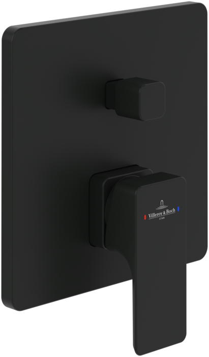 Смеситель для душа Villeroy & Boch Subway 3.0 встраиваемый матовый черный TVS112003000K5