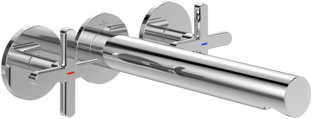Змішувач для раковини Villeroy & Boch Loop & Friends настінний на 3 отвори хром TVZ10601200061