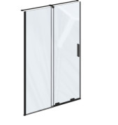 Душові двері Ravak Roll RODP 2-140 розсувна профіль чорний скло transparent X08VM0300Z1