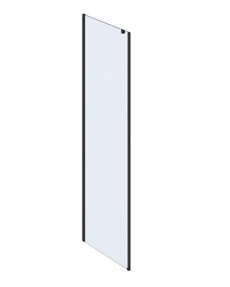 Нерухома стінка для душу Ravak Roll ROPS-90 профіль чорний скло transparent X90V70300Z1