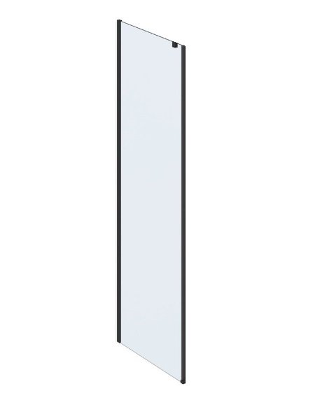 Нерухома стінка для душу Ravak Roll ROPS-80 профіль чорний скло transparent X90V40300Z1