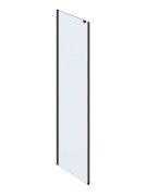 Неподвижная стенка для душа Ravak Roll ROPS-100 профиль черный стекло transparent X90VA0300Z1