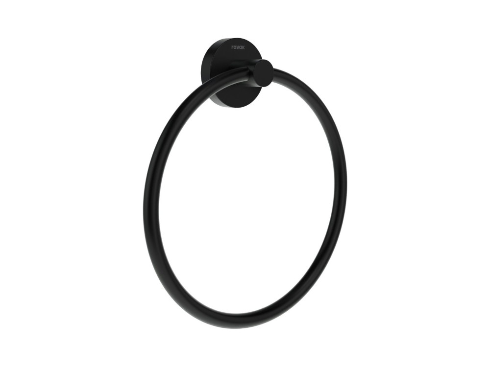 Тримач-кільце для рушників Ravak Kona KN 300 матовий чорний X07P1301