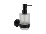 Диспенсер для жидкого мыла Ravak Kona KN 231 с держателем черный матовый X07P1310