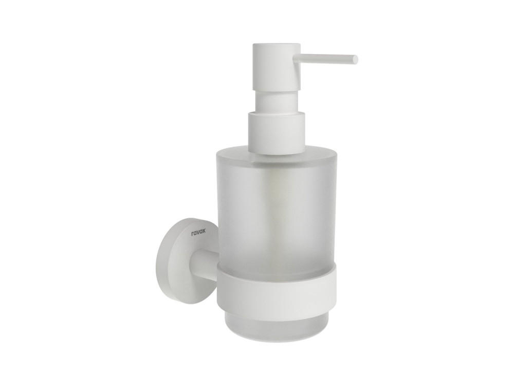 Диспенсер для жидкого мыла Ravak Kona KN 231 с держателем белый матовый X07P1323