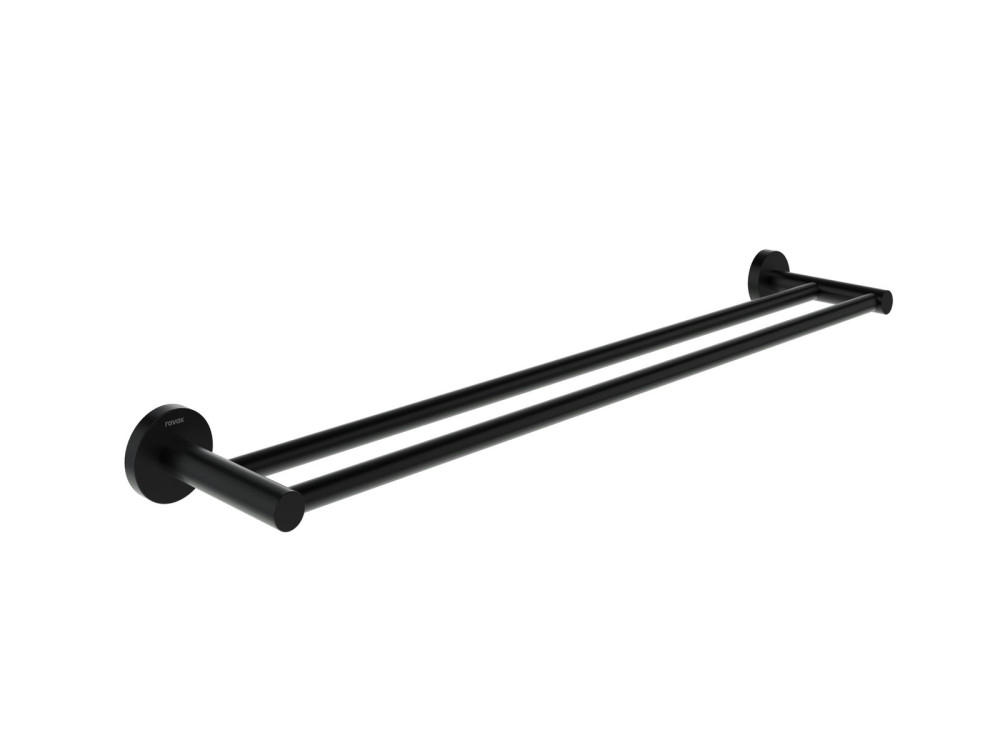 Держатель для полотенец Ravak Kona KN 320 двойной матовый черный X07P1304