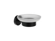 Мыльница для ванной Ravak Kona KN 200 с держателем матовый черный X07P1308