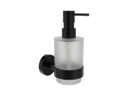 Диспенсер для рідкого мила Ravak Kona KN 231 із тримачем чорний матовий X07P1310