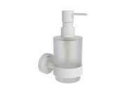 Диспенсер для рідкого мила Ravak Kona KN 231 з тримачем білий матовий X07P1323