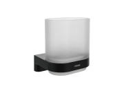 Стакан для зубных щеток Ravak Chrome II CR II 210 с держателем черный матовый X07P1377