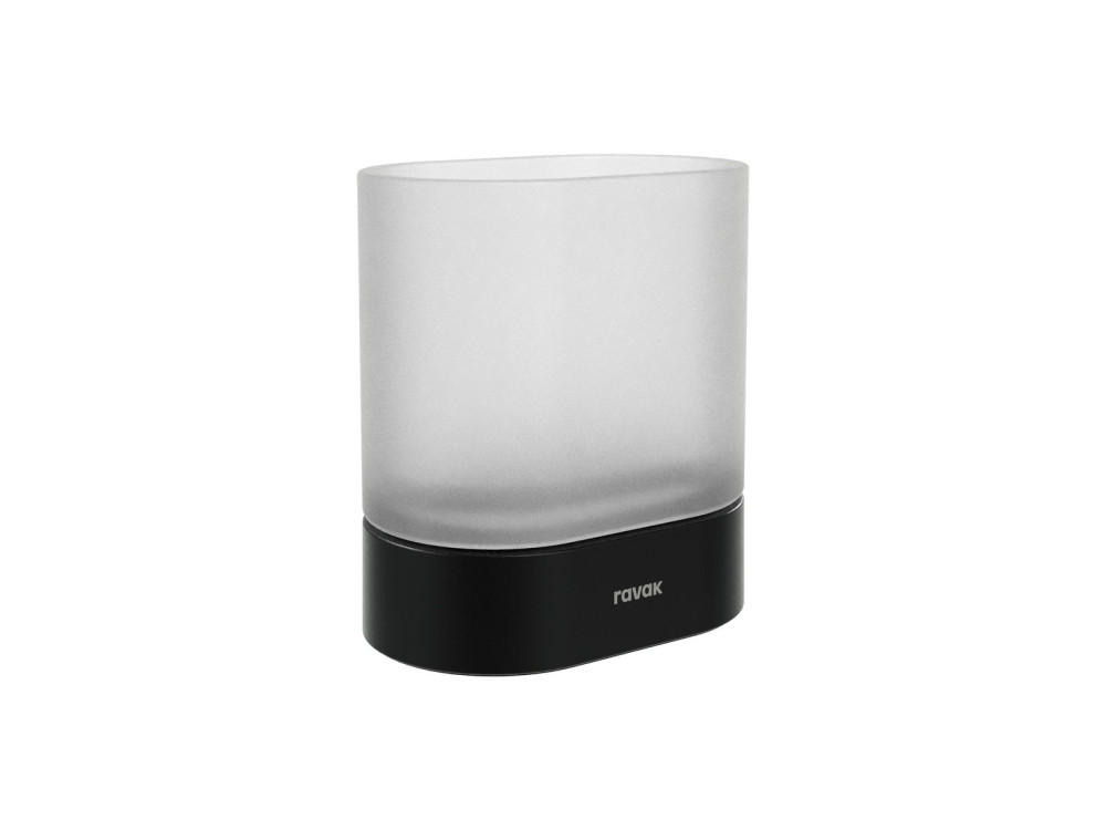 Склянка для зубних щіток Ravak Chrome II CR II 211 чорний матовий X07P1379