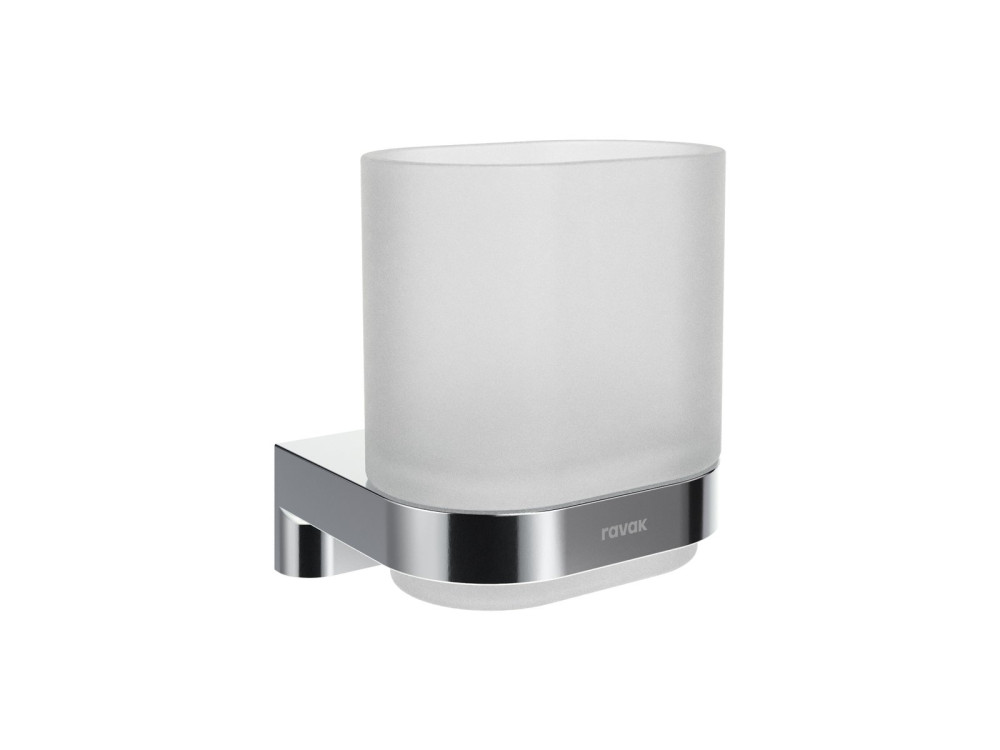 Стакан для зубных щеток Ravak Chrome II CR II 210 с держателем хром глянцевый X07P1364
