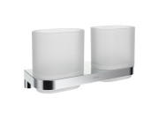 Склянка для зубних щіток Ravak Chrome II CR II 220 подвійний з тримачем хром глянсовий X07P1365