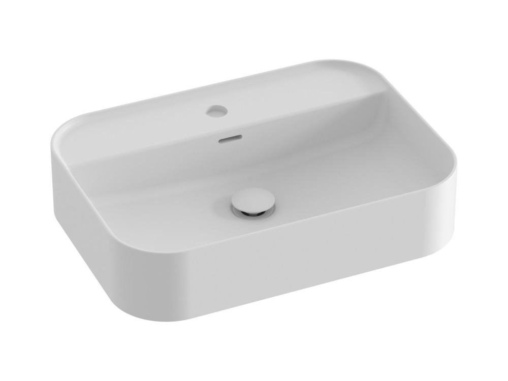 Раковина для ванной Ravak Ceramic Slim Shelf R 55х40 см керамика матовый белый XJX0E155005