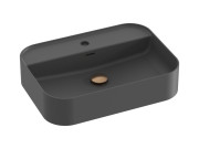 Раковина для ванної кімнати Ravak Ceramic Slim Shelf R 55х40 см кераміка антрацит XJX03155004