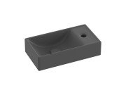 Раковина для ванной Ravak Veda 40,8х22,2 см отверстие справа керамика антрацит XJXP3240000