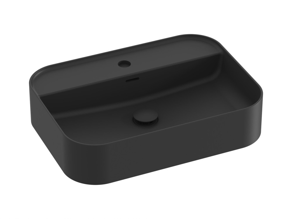Раковина для ванной Ravak Ceramic Slim Shelf R 55х40 см керамика черный матовый XJX0D155004