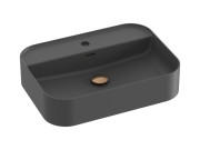 Раковина для ванной Ravak Ceramic Slim Shelf R 55х40 см керамика антрацит XJX03155004