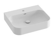 Раковина для ванної кімнати Ravak Ceramic Slim Wall R 55,3х45,2 см кераміка матовий білий XJX0E155006