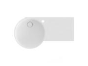 Раковина для ванной Ravak ARC 82,8х43,6 см полка справа литой мрамор белый XJXP1283000