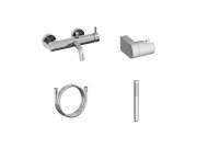 Смеситель для ванной Ravak Espirit с душевым гарнитуром хром глянцевый X07S123