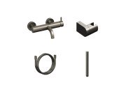 Смеситель для ванной Ravak Espirit с душевым гарнитуром графит матовый X07S126