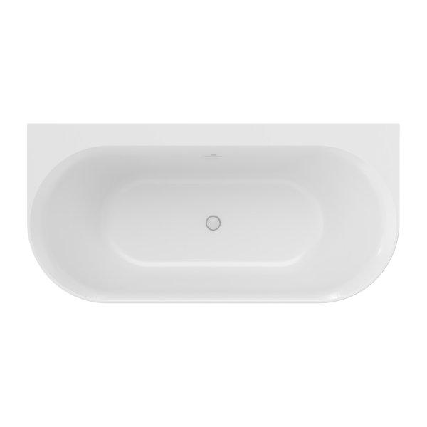 Ванна акрилова Ravak Ypsilon Wall 178x86 см білий/злив перелив білий XC00100047