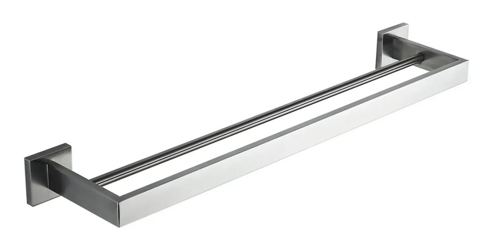 Тримач для рушників VBI Jupiter подвійний нержавіюча сталь нікель VBI-040608NI