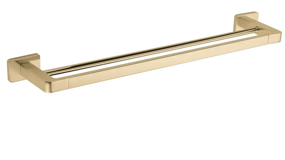 Тримач для рушників VBI Mars подвійний метал матове золото VBI-040108BG