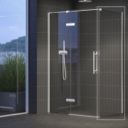 Нерухома стінка для душу Ravak Cool! COPS-100 профіль білий матовий скло transparent X9VVA0E00Z1