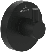 Крючок для ванной Villeroy & Boch Elements - Tender одинарный матовый черный TVA151011000K5
