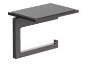 Держатель для туалетной бумаги Kludi Vela C с полкой оружейная сталь PVD 31971N2