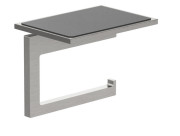 Держатель для туалетной бумаги Kludi Vela C с полкой брашированный никель PVD 31971N5