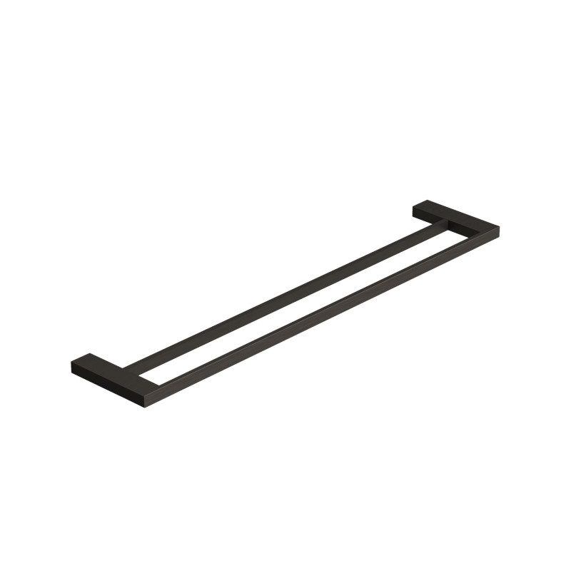 Держатель для полотенец Kludi Vela C двойной 63 см оружейная сталь PVD 31988N2