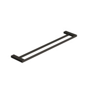 Держатель для полотенец Kludi Vela C двойной 63 см оружейная сталь PVD 31988N2