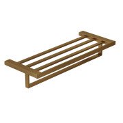 Держатель для полотенец Kludi Vela C с полкой брашированная бронза PVD 31989N1