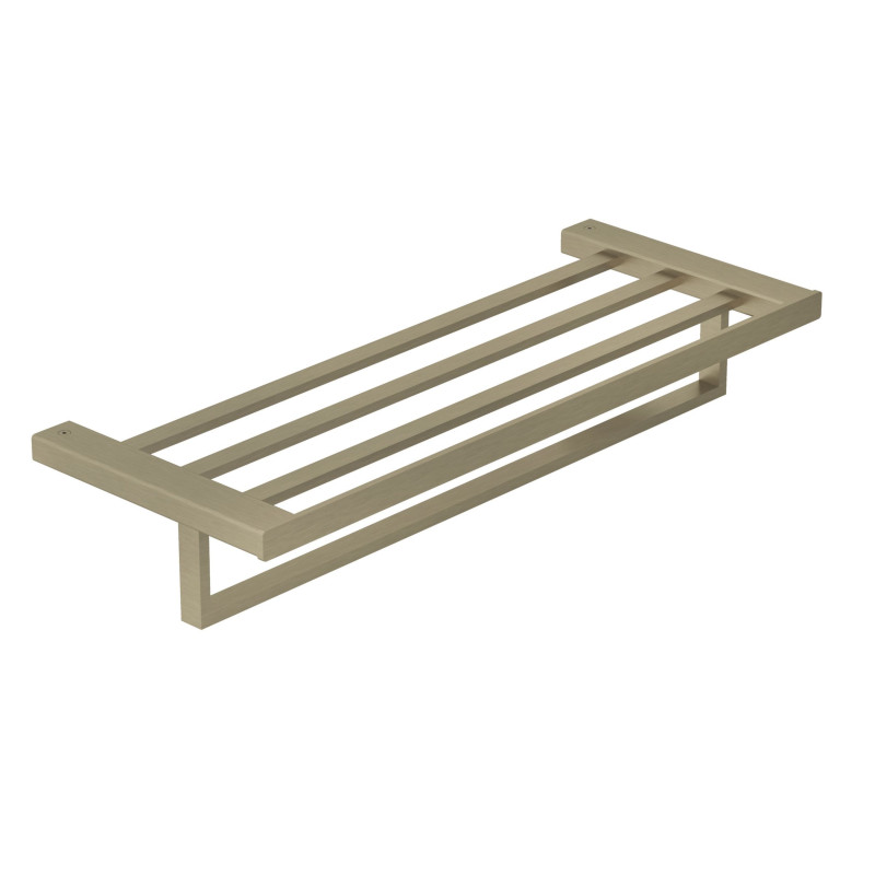 Держатель для полотенец Kludi Vela C с полкой брашированный никель PVD 31989N5