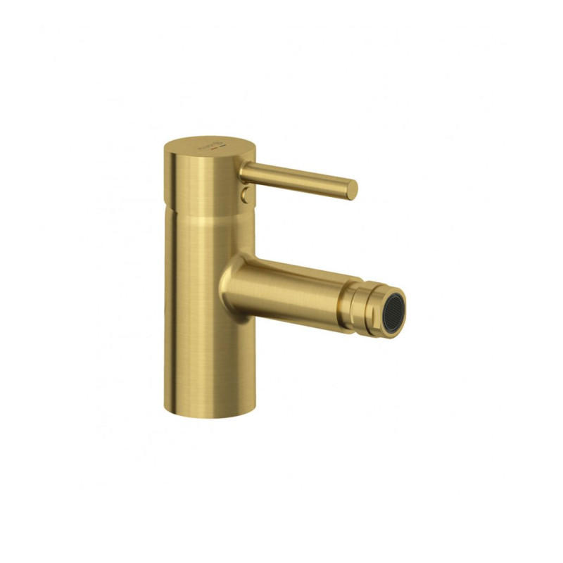 Смеситель для биде Kludi Bozz с донным клапаном брашированное золото PVD 38533N076