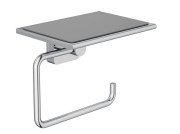 Тримач для туалетного паперу Kludi Vela S з полицею хром 2597105