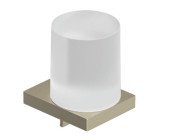 Диспенсер для жидкого мыла Kludi Vela C с держателем брашированный никель PVD 31976N5