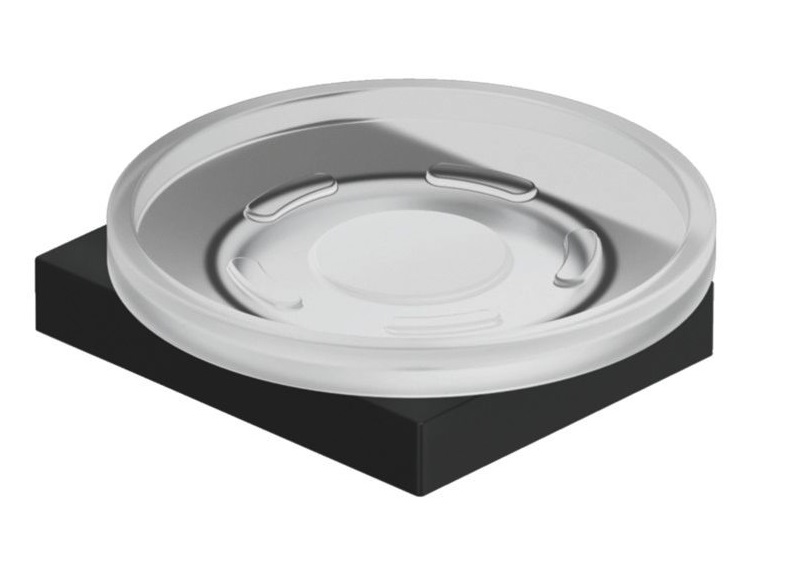 Мильниця для ванної кімнати Kludi Vela C з тримачем чорний матовий 3198539