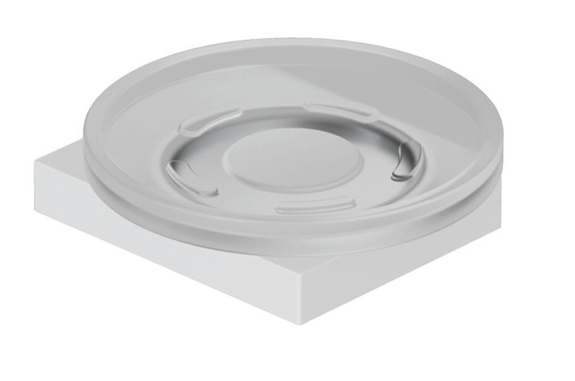 Мильниця для ванної кімнати Kludi Vela C з тримачем білий матовий 3198553