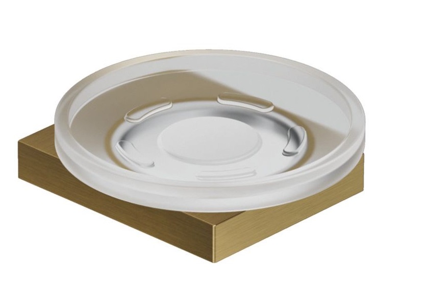 Мильниця для ванної Kludi Vela C з тримачем брашоване золото PVD 31985N0