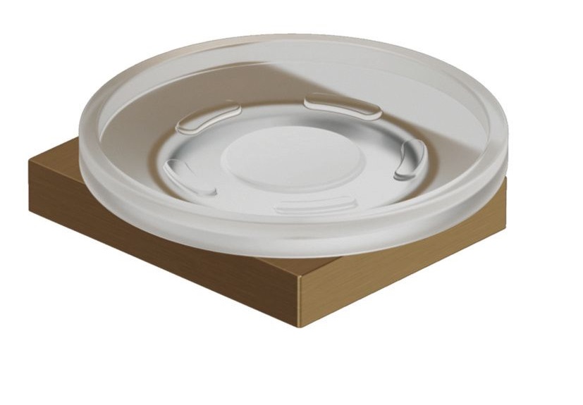 Мыльница для ванной Kludi Vela C с держателем брашированная бронза PVD 31985N1