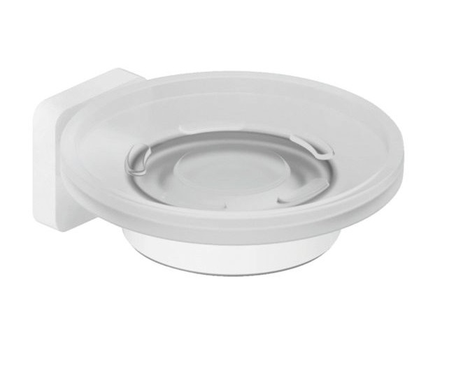 Мильниця для ванної кімнати Kludi Vela S з тримачем білий матовий 2598553