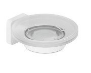 Мыльница для ванной Kludi Vela S с держателем белый матовый 2598553